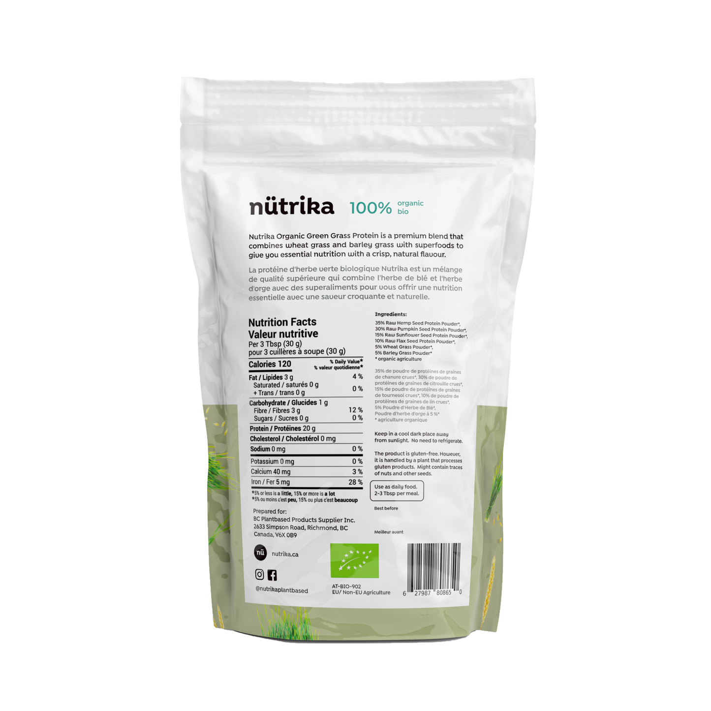 Organic Green Grass Protein Powder