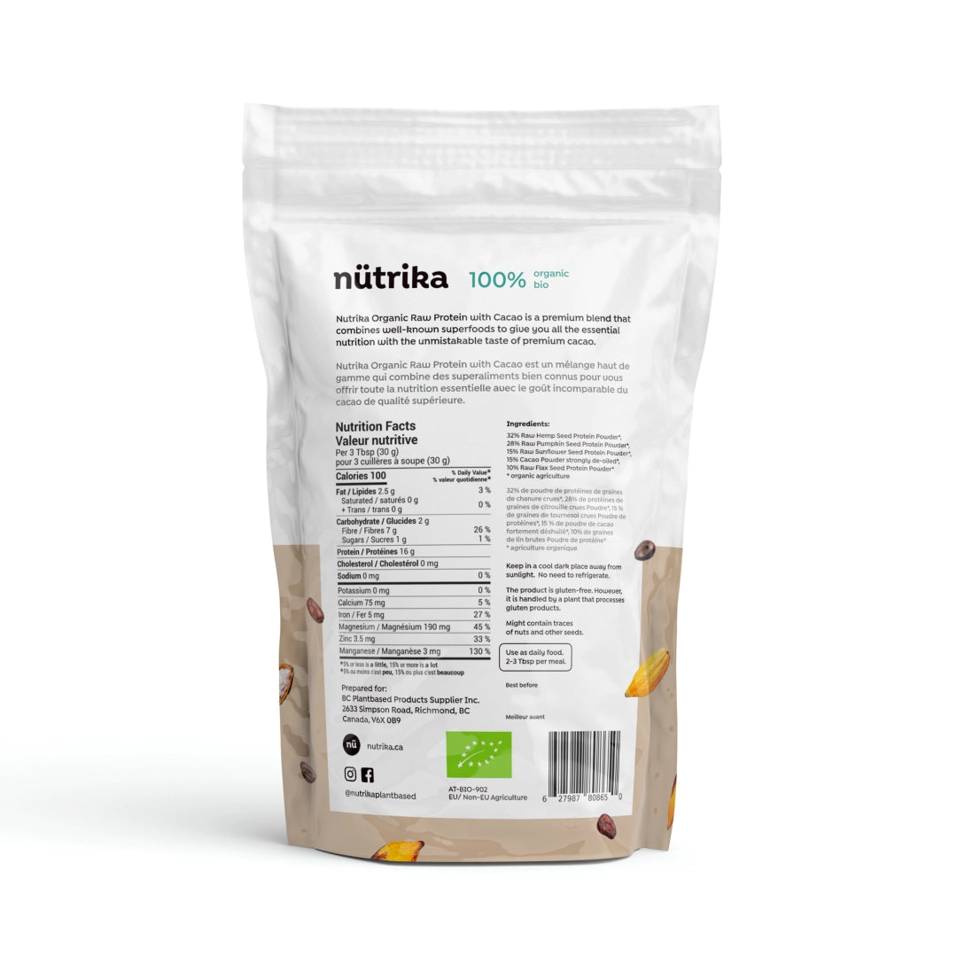 Organic Protein Powder Mix with Cacao Powder