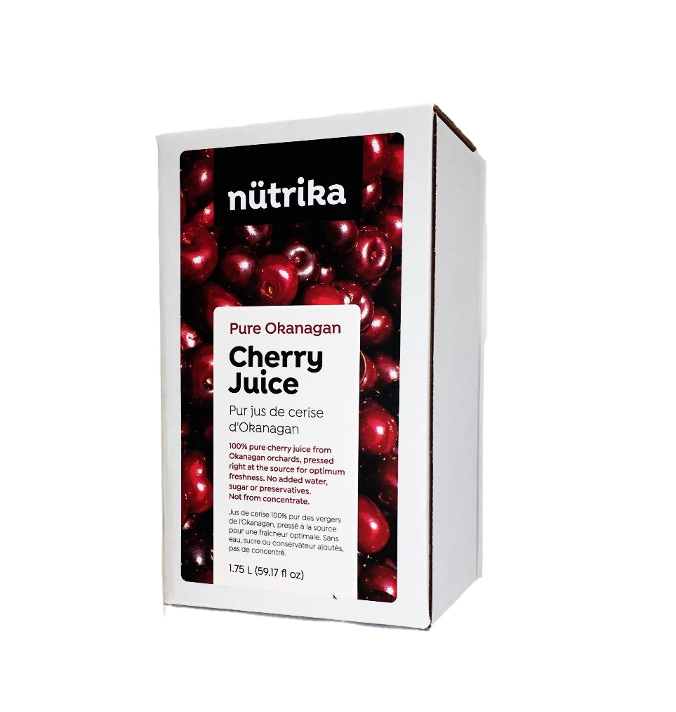 BC product, pasteurized cherry juice from Okanagan. No added sugar, no preservatives, no sulphites. Vacuum packed with nutrients. Unopened containers can be kept for up to two years. Sip on this premium juice daily in small quantity. 